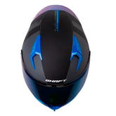 Casco Shaft 526sp Evo Narkan Negro Azul Visor Iridium Azul